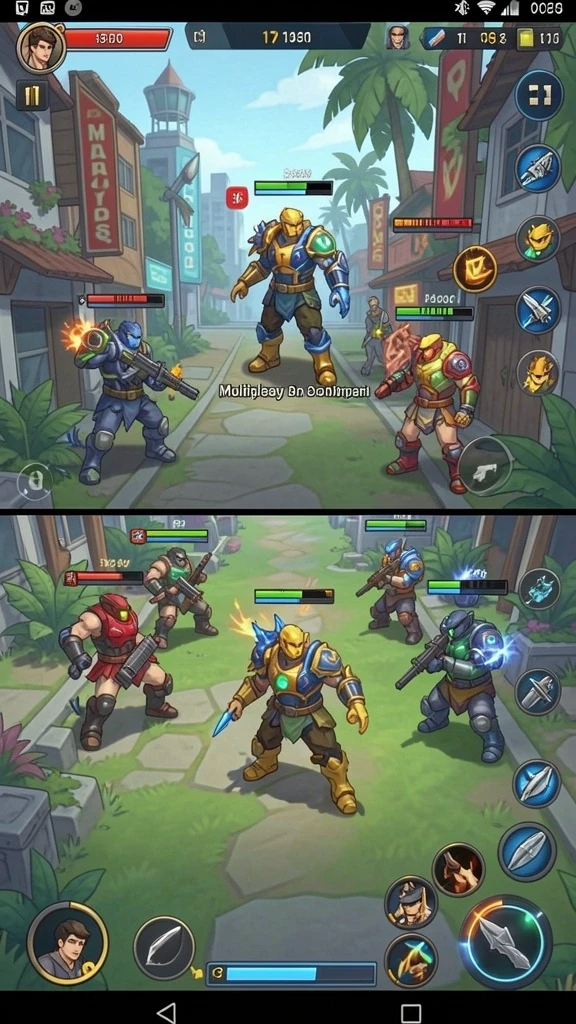 avatar808 - Screenshot menunjukkan karakter utama dalam pertarungan epik.